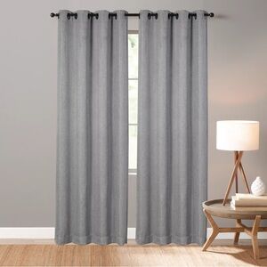 Sonoma Goods for Life 2-Pack Gray Blackout Window Curtains 95"H x 50"W